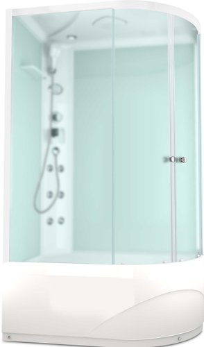 Душевая кабина Domani-Spa Delight 128 High 120x80 L с гидромассажем (белый/матовый)