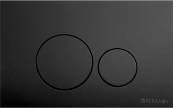 Панель смыва Керамин ИнВолл Kей Премиум K5230-К-EEA4 (черный матовый )