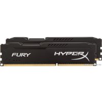 Оперативная память HyperX Fury Black 2x4GB KIT DDR3 PC3-14900 HX318C10FBK2/8