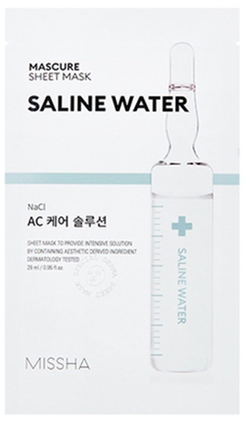 

Missha Маска Mascure AC Care Solution Sheet Mask Saline Water 28 мл