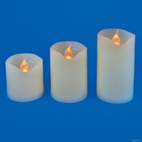 Новогодняя свеча Uniel ULD-F060 WARM WHITE CANDLE SET3 UL-00008593