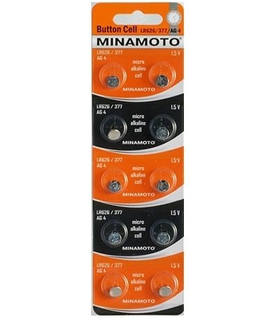 

Батарейка Minamoto LR626/377/AG4 10BP