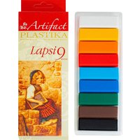 Полимерная глина ArtiFact Пластика Lapsi (9 цв, 180 г)