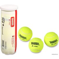 Набор теннисных мячей Teloon Z-pro 818T P3 (4 шт, желтый)
