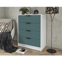 Комод Интерлиния Концепт КТ-К80 Глосс (белый платинум/верде)