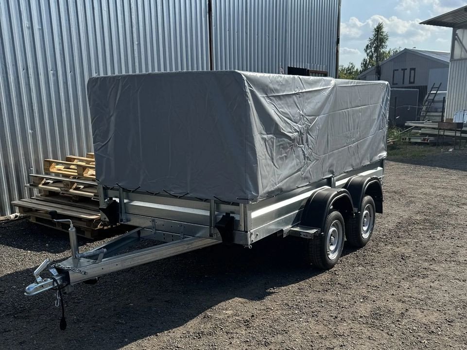 

Двухосный прицеп AvtoS A25Р2B (2500x1500x300, R16, ресс. 3302 ГАЗ-1лист, тент 400мм)