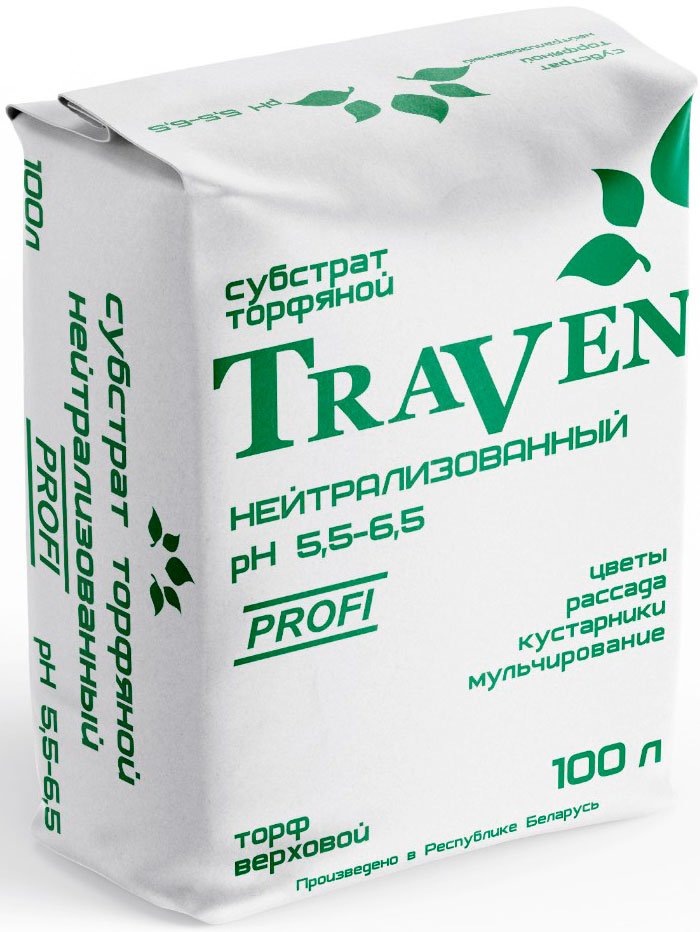 

Торф Traven нейтрализованный рН 5.5-6.5 (100 л)