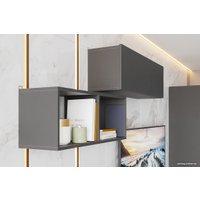 Полка NN мебель Денвер навесная 00-00111732 (графит серый)