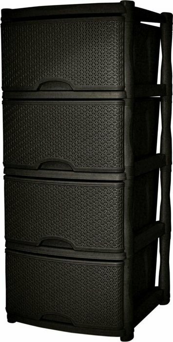 Комод Keeplex Rattan KL377312011 (темный каштан)