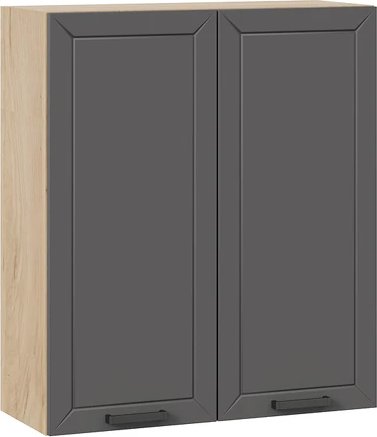 

Шкаф навесной Трия Лорас 1ВВ8 с двумя дверями (дуб крафт золотой/холст вулкан)