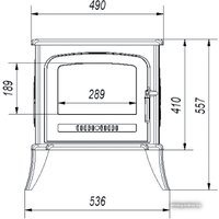 Свободностоящая печь-камин Kratki Koza K7