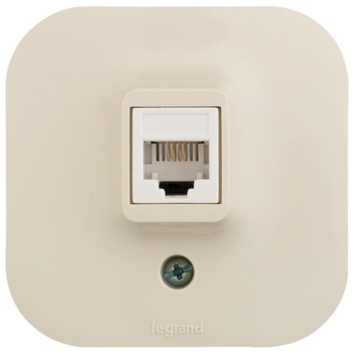 

Розетка компьютерная Legrand Quteo 782254 (слоновая кость)