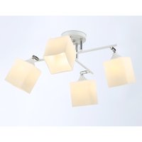 Люстра средней высоты Ambrella light TR303083/4 WH/CH/FR (белый/хром/белый матовый)