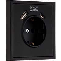 Розетка SmartBuy Капелла SBE-09b-16-S1-USB