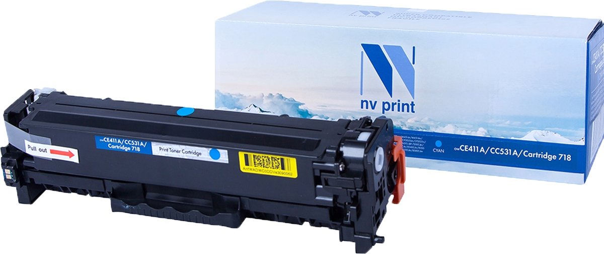 

Картридж NV Print NV-CE411A-CC531A-718C (аналог HP, Canon)