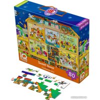 Пазл Айрис-Пресс IQ с развивающей игрой. Милый домик