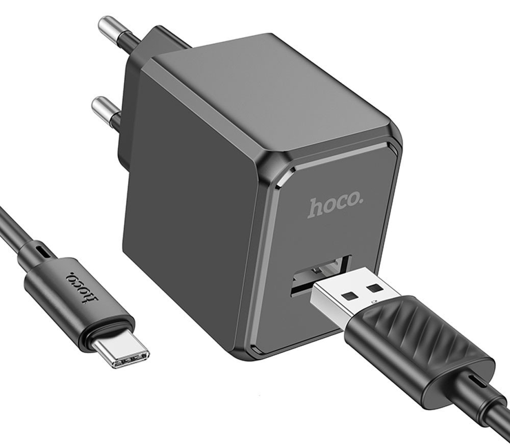 Сетевое зарядное Hoco CS11A USB Type-C (черный)