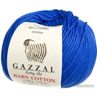 Пряжа для вязания Gazzal Baby Cotton 3421 50 г 165 м (василек)