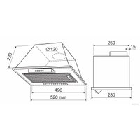 Кухонная вытяжка Holt HT-RH-010 50 (серебро)