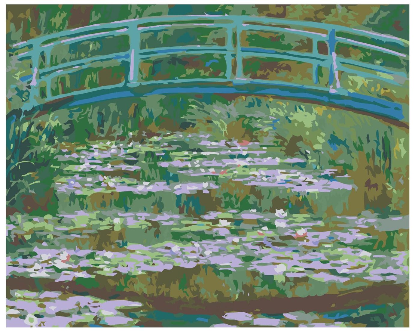 

Картина по номерам SLAVINA Мост через пруд Z-AB181