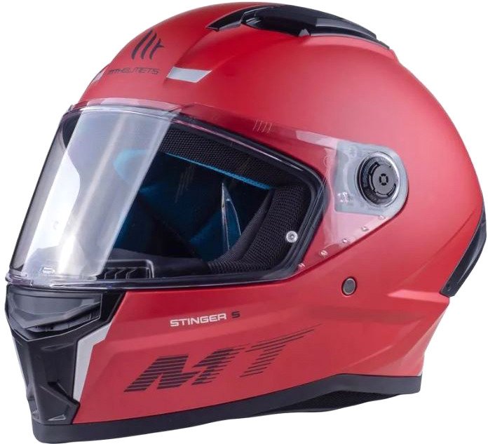 

Мотошлем MT Helmets Stinger 2 Solid (M, матовый красный)