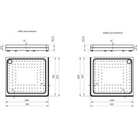 Душевой уголок Radomir 100x110 R 1-03-6-2-0-1231 (матовое стекло)