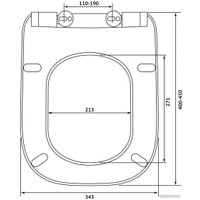 Сиденье для унитаза Berges Wasserhaus Gap Slim So 013003 (с микролифтом)