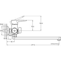 Смеситель G.Lauf NUD7-A045 (хром)