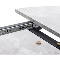 Кухонный стол Мебель Импэкс Leset Капри (цемент/черный)