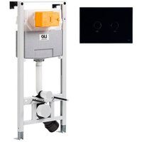 Инсталляция для унитаза OLI 120 ECO 879235 + 878490 (черный матовый)