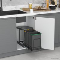 Система сортировки мусора Starax S-2392-A 24 л (антрацит)