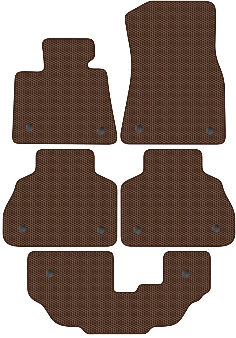 

Комплект ковриков для авто Alicosta BMW X7 I (suv 7 мест / G07) 2018 - Н.В. +3 ряд (коричневый, сота)