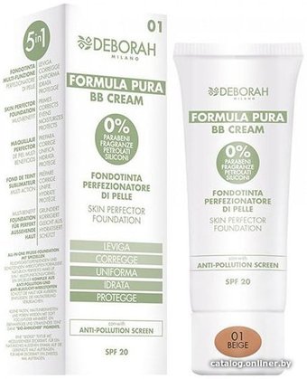 BB-крем Deborah Milano Formula Pura Skin Perfector Foundation SPF20 (тон 01)