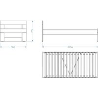 Кровать Mio Tesoro Нави 90x200 2.15.04.040.19 (кашемир)