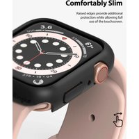 Чехол Ringke Slim для Apple Watch Se3/Se2/Se/6/5/4 44mm Clear(1шт) + Black(1шт)