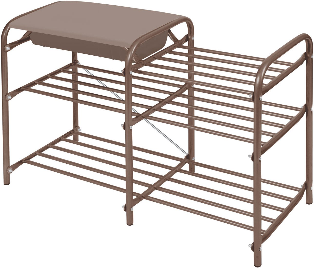 

Полка для обуви Nika ЭТЛ5-1/К (коричневый/коричневый)