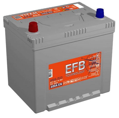 

Автомобильный аккумулятор Tubor Asia EFB L+ (70 А·ч)