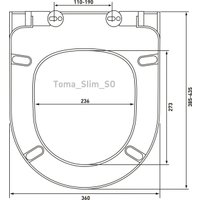 Унитаз подвесной Berges Wasserhaus Ego XL 54 с сиденьем Slim SO