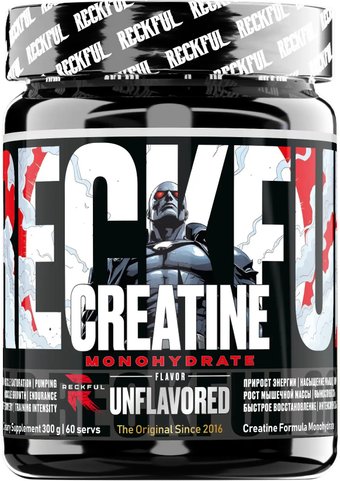 Моногидрат креатина Reckful Creatine Monohydrate (без вкуса, 300г)