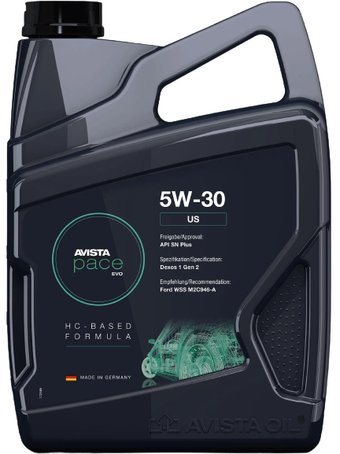 Моторное масло Avista pace EVO US 5W-30 5л