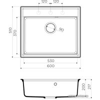 Кухонная мойка Omoikiri Daisen 60 PA