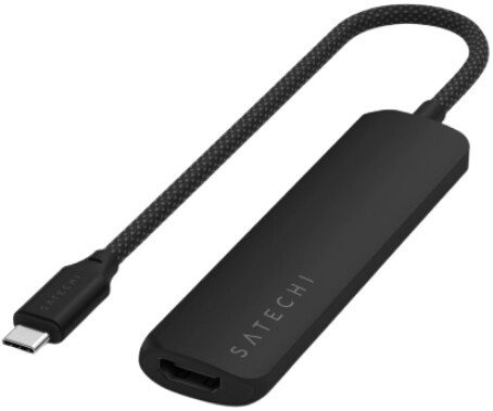 Док-станция Satechi 4-in-1 USB-C Slim Multiport Adapter 4K ST-P4SK (черный)