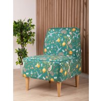 Интерьерное кресло MONOFIX Одос Принт кресло (лимон зеленый/микровелюр)