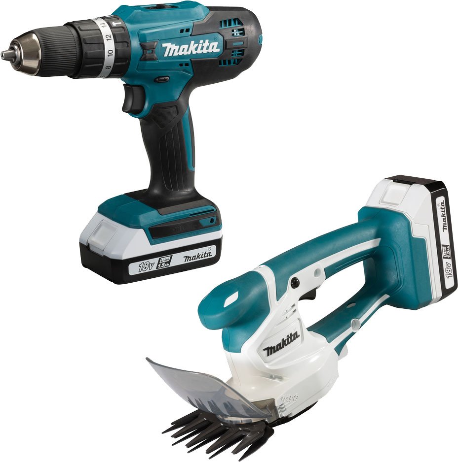 

Makita DK18B56Y (шуруповерт, кусторез, 2 АКБ)