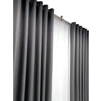 Штора Модный текстиль 03L1 112MT391019 (260x210, темно-серый) в Витебске