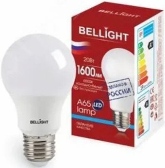 Светодиодная лампочка Bellight A65 20W 6500К E27