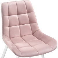 Стул Notta Челси (велюр розовый/белый)