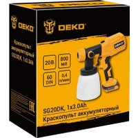 Краскораспылитель Deko SG20DK 083-1133 (с 1-им АКБ)