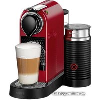 Капсульная кофеварка Nespresso CitiZ&Milk (красный)