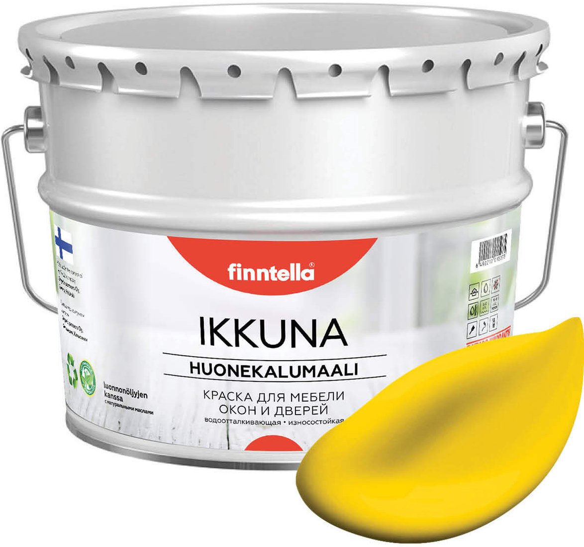 

Краска Finntella Ikkuna Keltainen F-34-1-9-FL129 9 л (желтый)